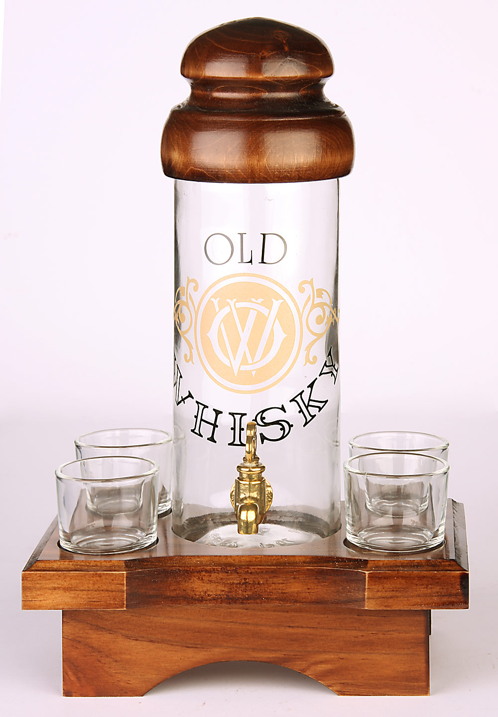 foto Z�sobn�k 1l a 4 skleni�ky - whisky